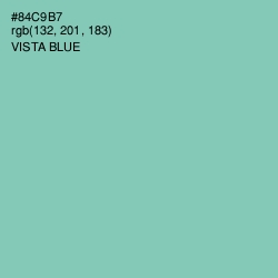 #84C9B7 - Vista Blue Color Image